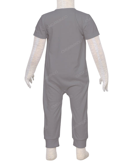 Short Sleeve Zip-Up Pants Onesie