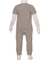 Short Sleeve Zip-Up Pants Onesie