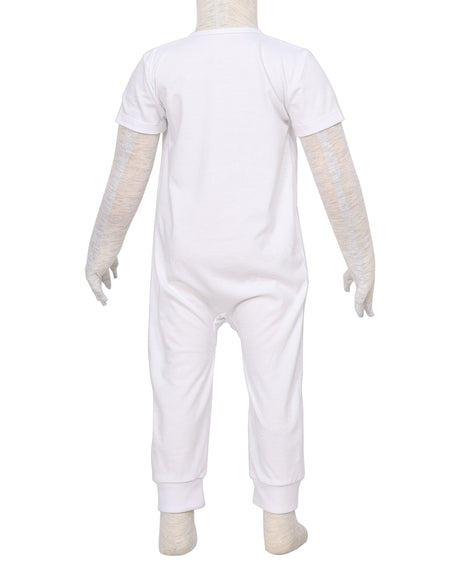 Short Sleeve Zip-Up Pants Onesie