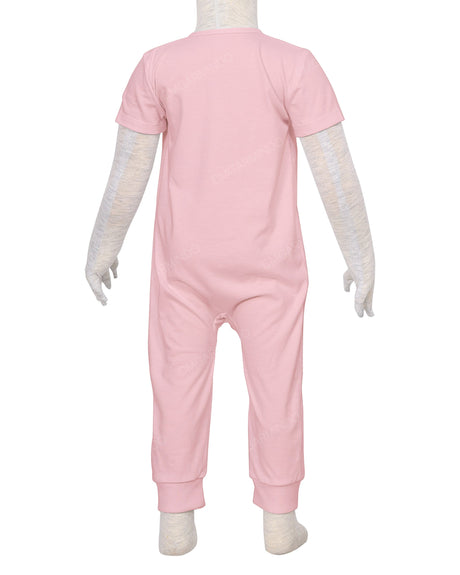 Short Sleeve Zip-Up Pants Onesie