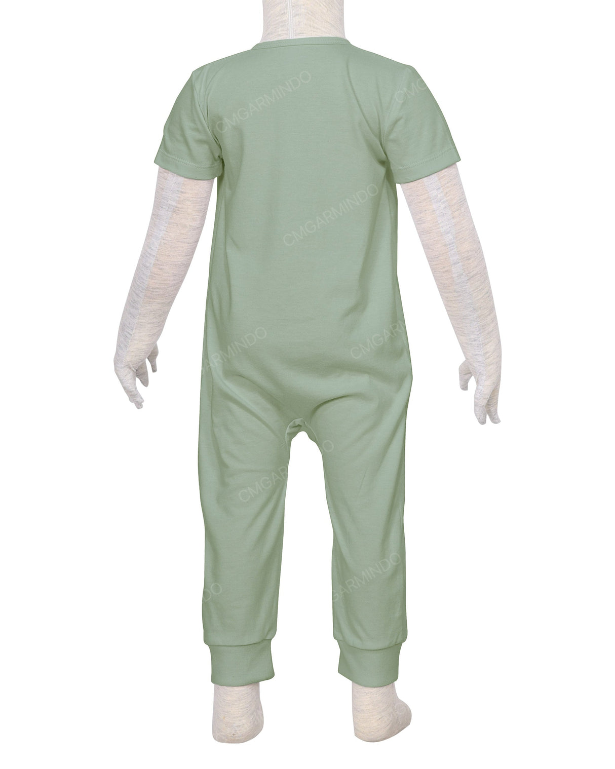 Short Sleeve Zip-Up Pants Onesie