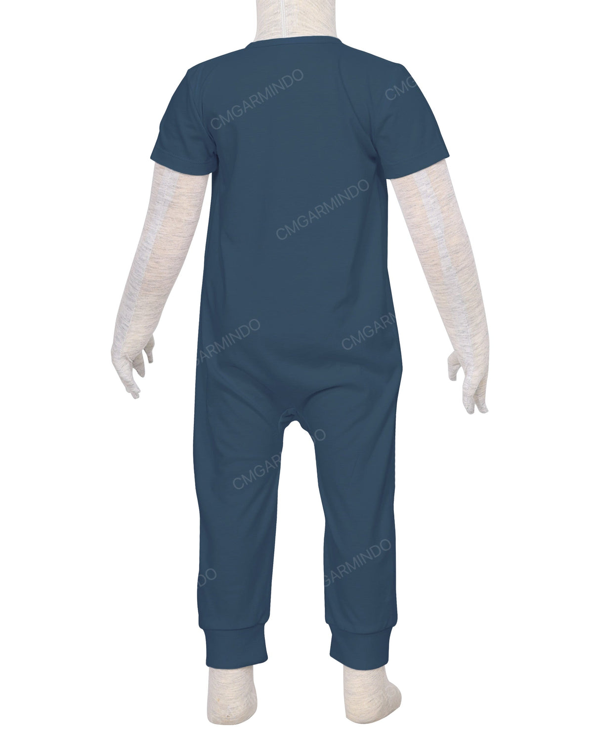 Short Sleeve Zip-Up Pants Onesie