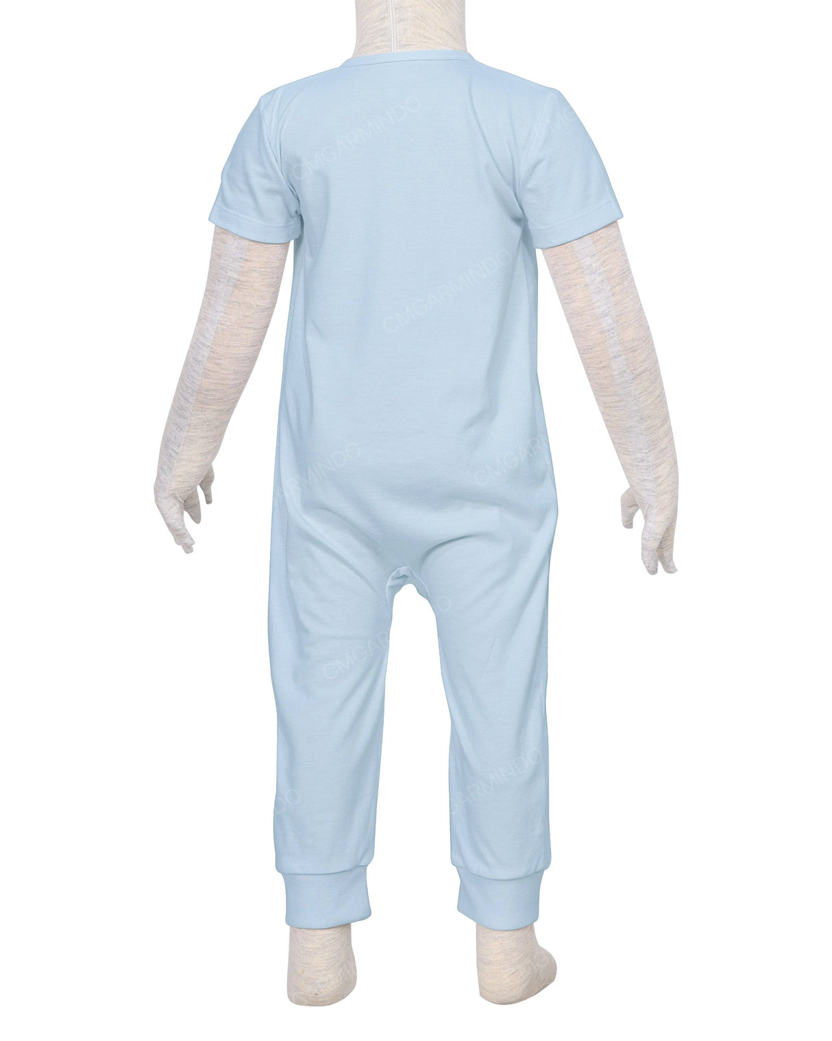 Short Sleeve Zip-Up Pants Onesie