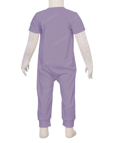 Short Sleeve Zip-Up Pants Onesie