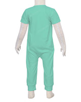 Short Sleeve Zip-Up Pants Onesie