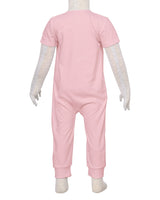 Short Sleeve Zip-Up Pants Onesie