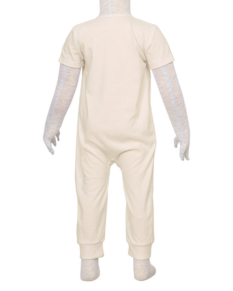 Short Sleeve Zip-Up Pants Onesie