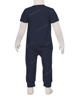 Short Sleeve Zip-Up Pants Onesie