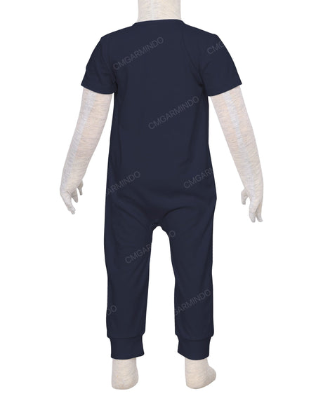 Short Sleeve Zip-Up Pants Onesie