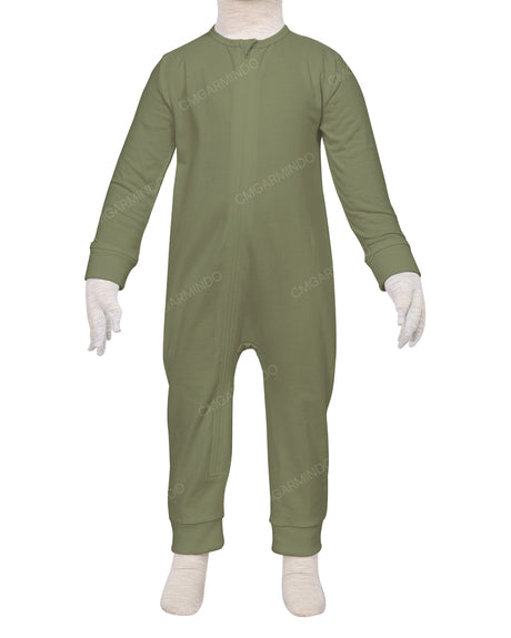 Long Sleeve Zip-Up Pants Onesie