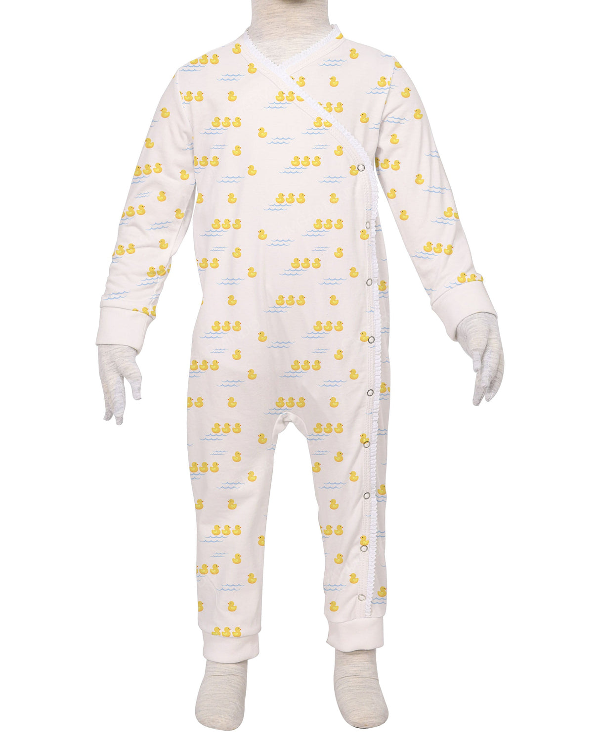 Long Sleeve Frill Wrap Pants Onesie