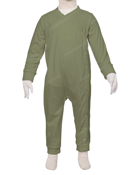 Long Sleeve Frill Wrap Pants Onesie