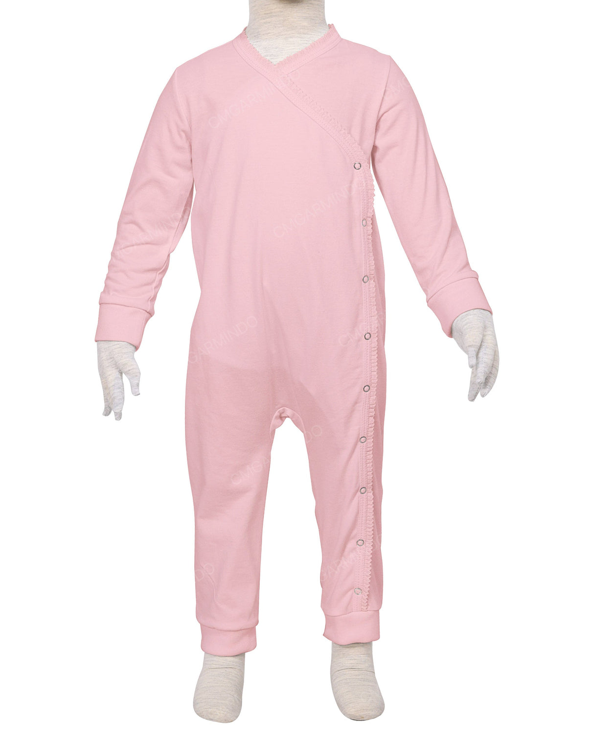 Long Sleeve Frill Wrap Pants Onesie