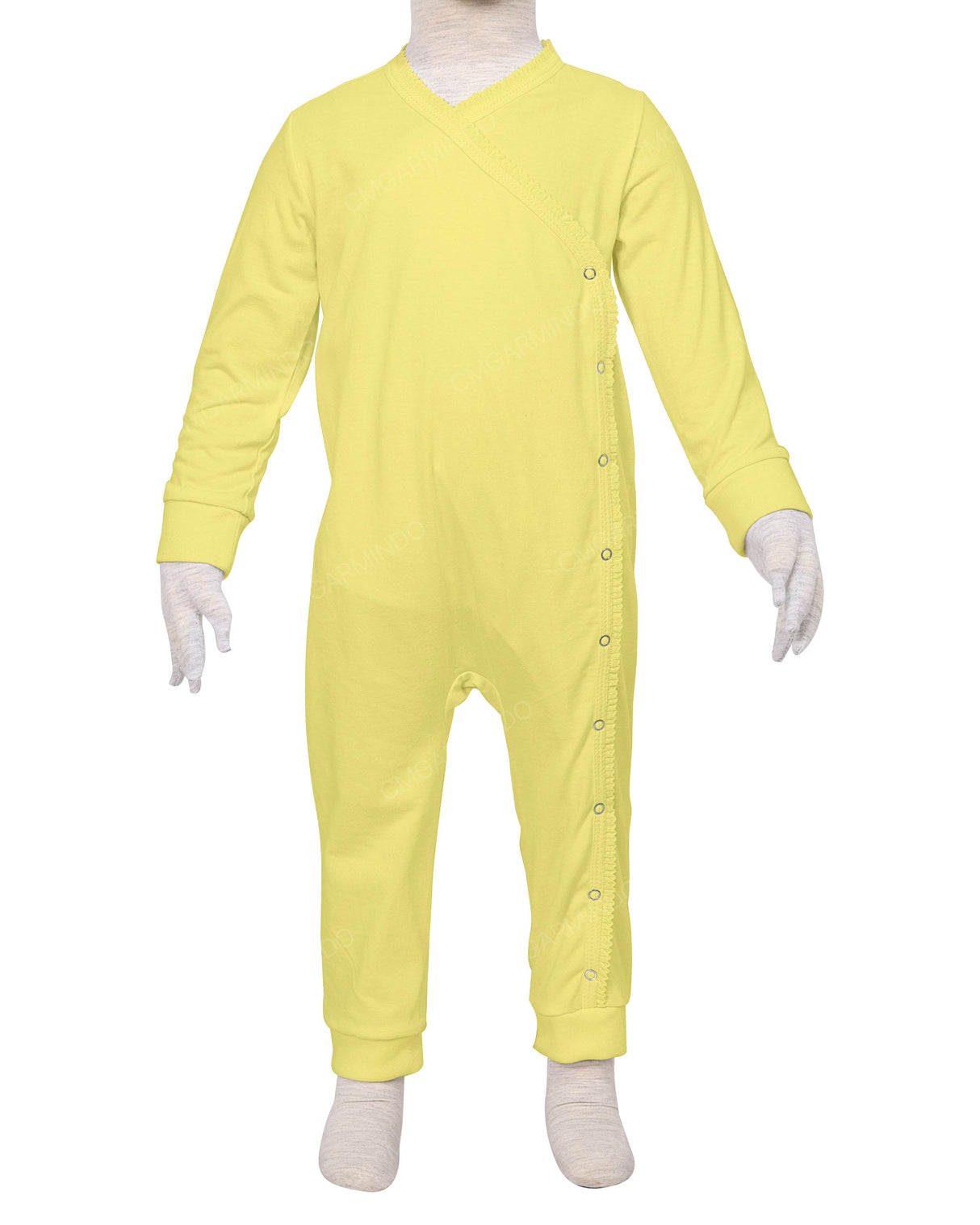 Long Sleeve Frill Wrap Pants Onesie