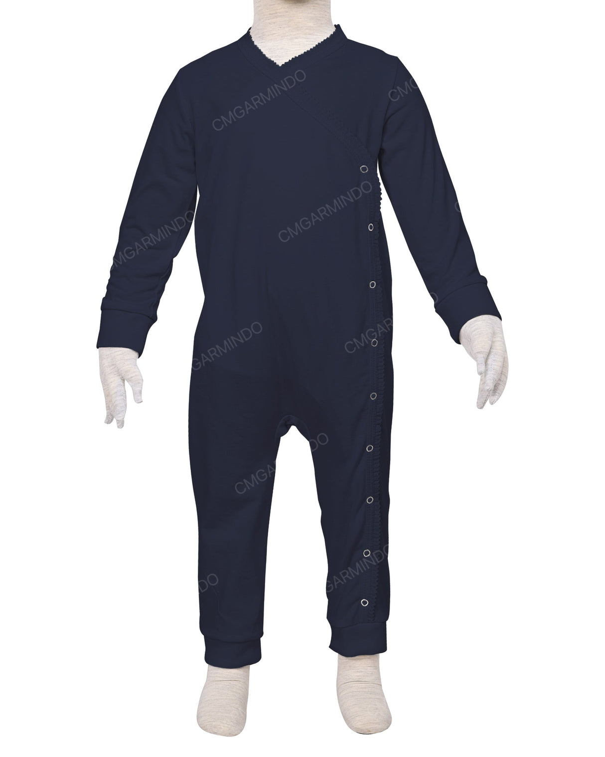 Long Sleeve Frill Wrap Pants Onesie