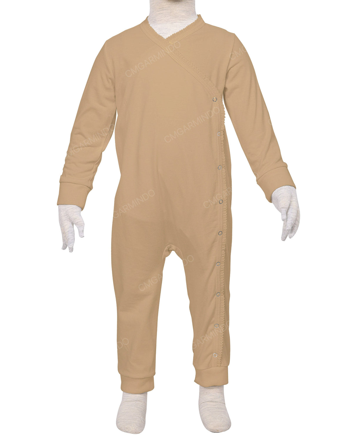 Long Sleeve Frill Wrap Pants Onesie