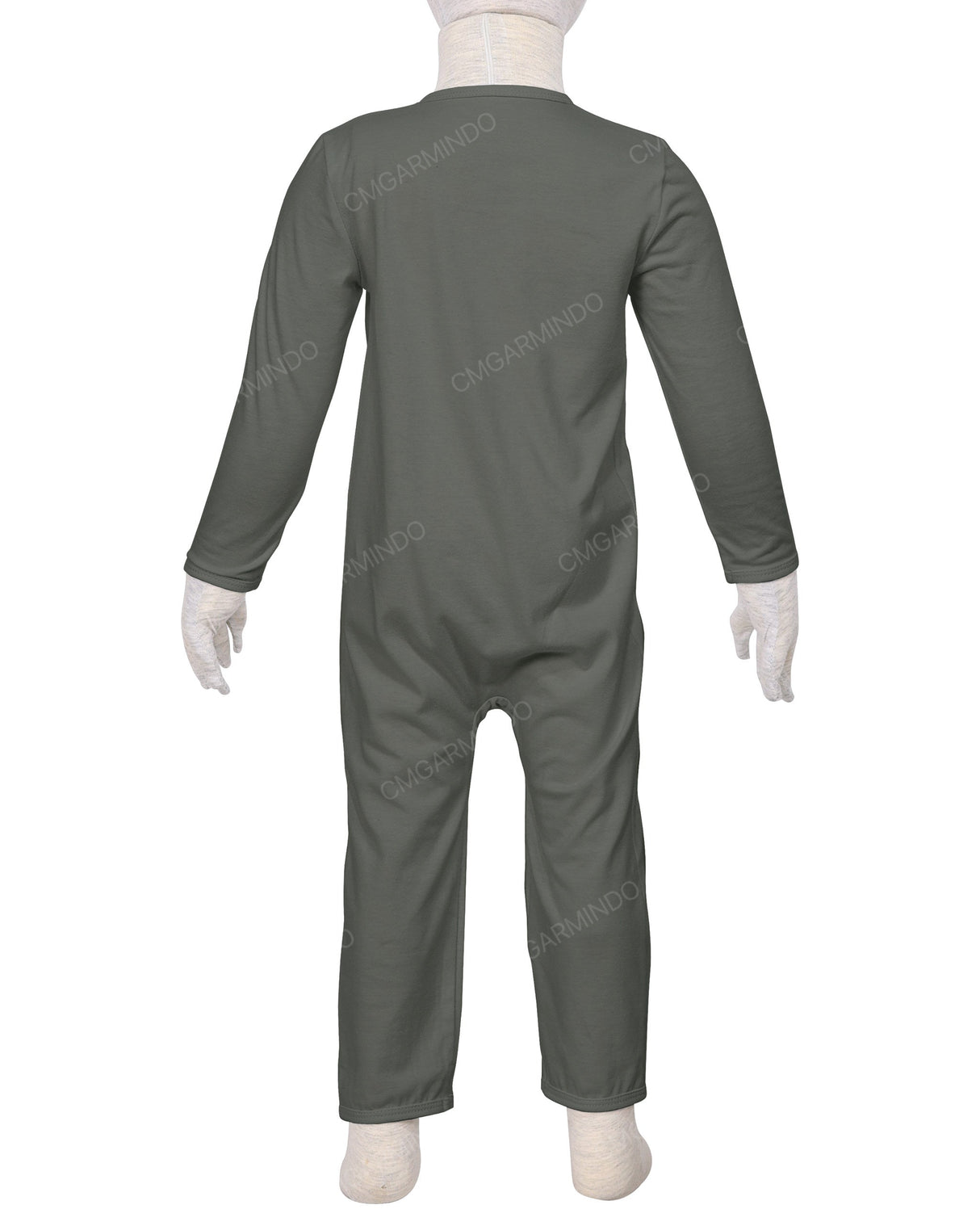 Long Sleeve Binding Zip-Up Pants Onesie