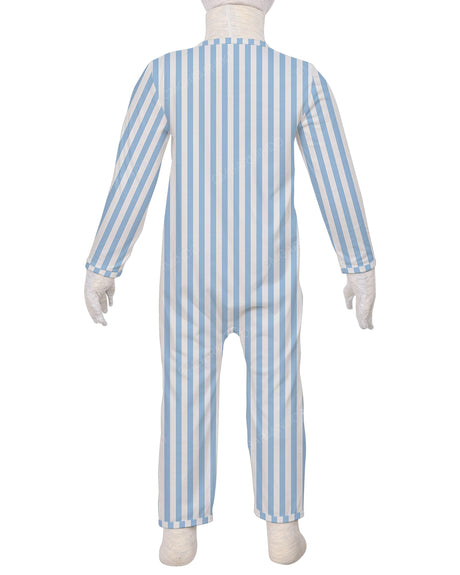 Long Sleeve Binding Zip-Up Pants Onesie