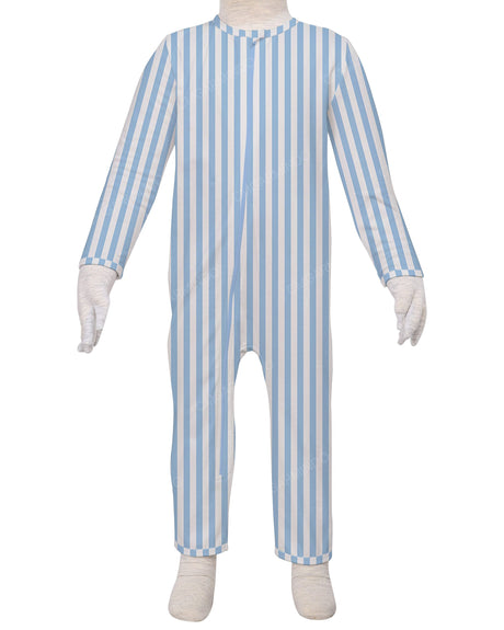 Long Sleeve Binding Zip-Up Pants Onesie
