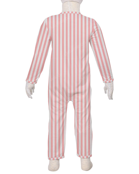 Long Sleeve Binding Zip-Up Pants Onesie