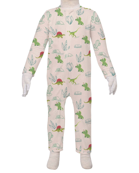Long Sleeve Binding Zip-Up Pants Onesie