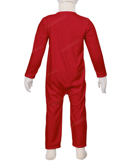 Long Sleeve Binding Zip-Up Pants Onesie