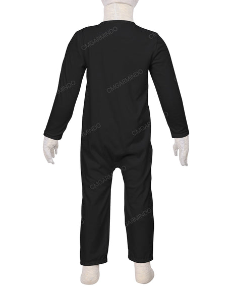 Long Sleeve Binding Zip-Up Pants Onesie