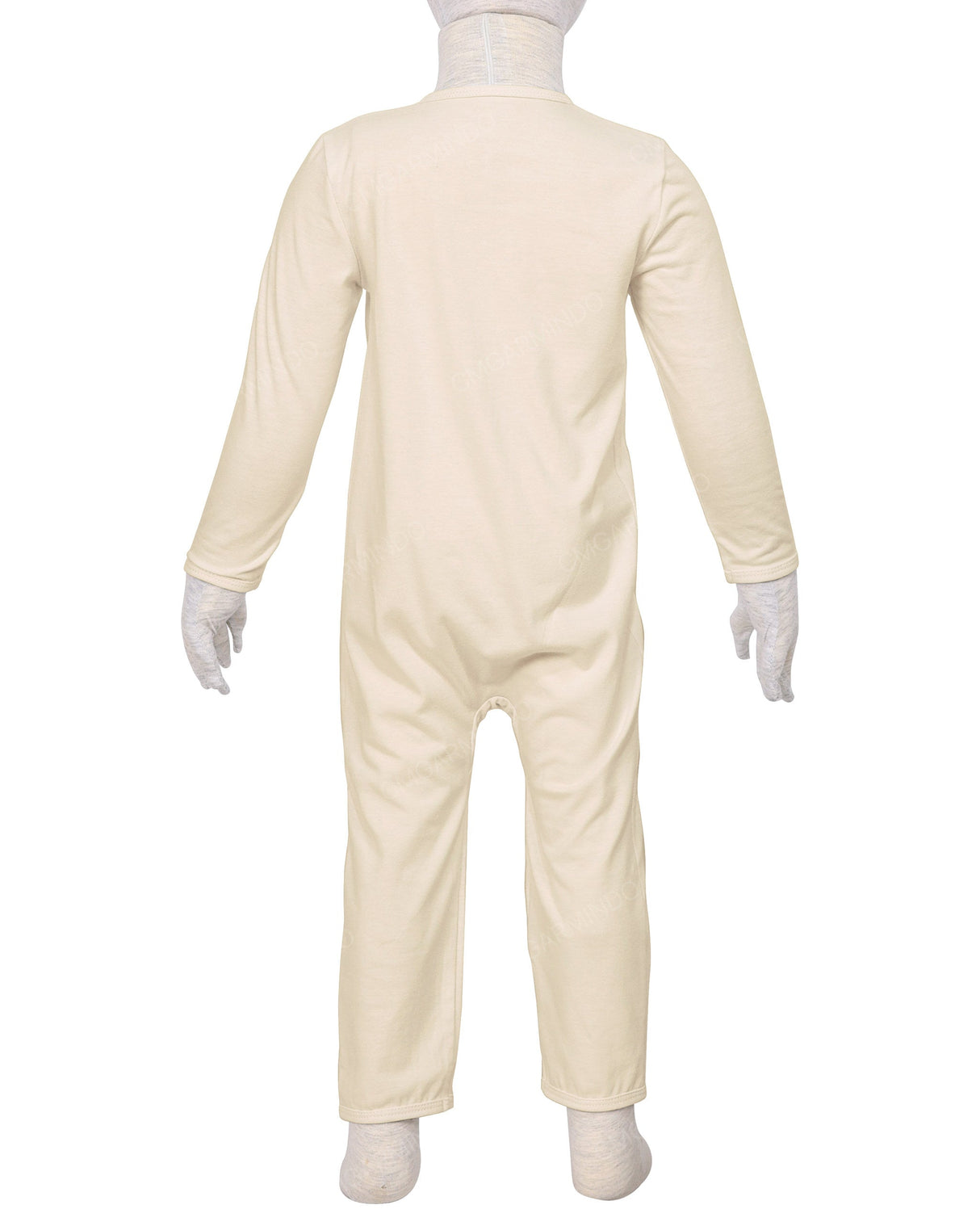 Long Sleeve Binding Zip-Up Pants Onesie