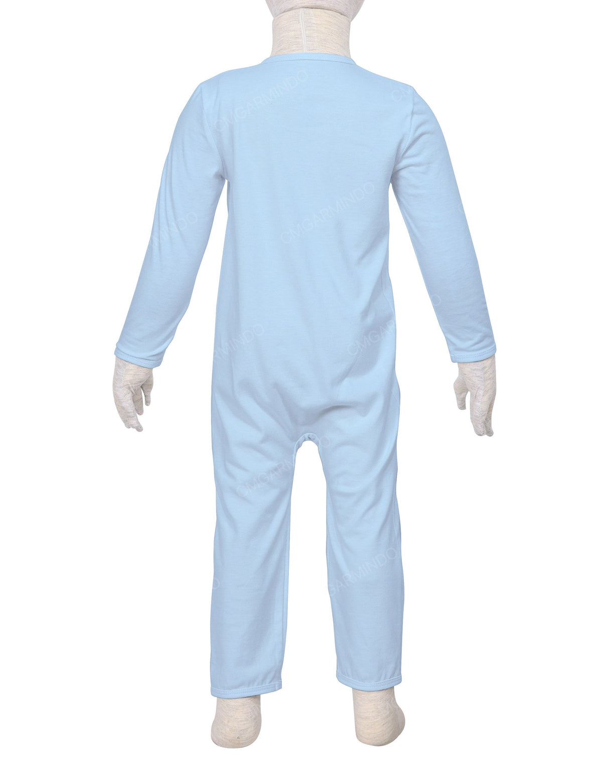 Long Sleeve Binding Zip-Up Pants Onesie