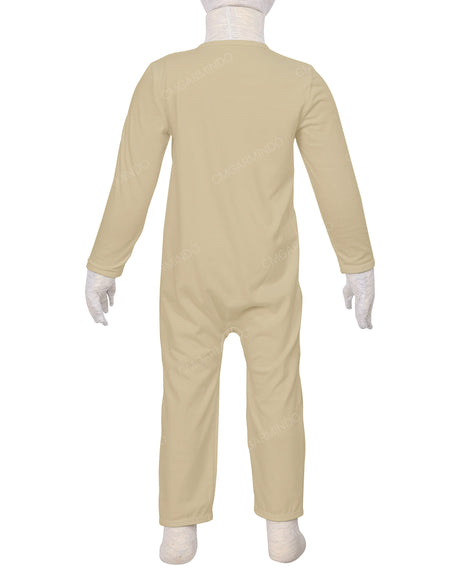 Long Sleeve Binding Zip-Up Pants Onesie