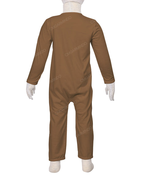 Long Sleeve Binding Zip-Up Pants Onesie