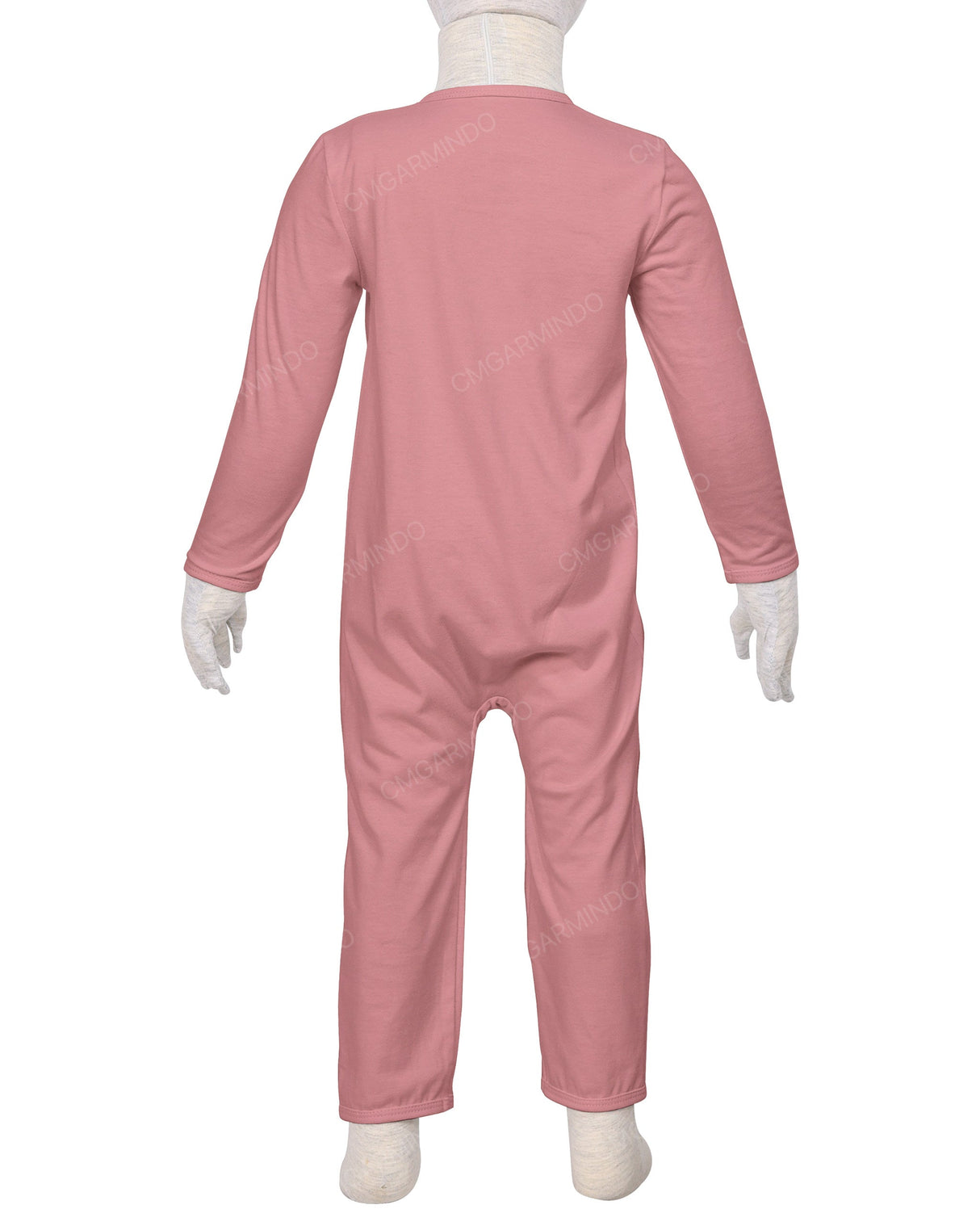 Long Sleeve Binding Zip-Up Pants Onesie