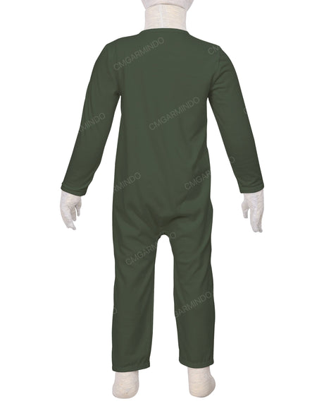 Long Sleeve Binding Zip-Up Pants Onesie
