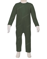 Long Sleeve Binding Zip-Up Pants Onesie