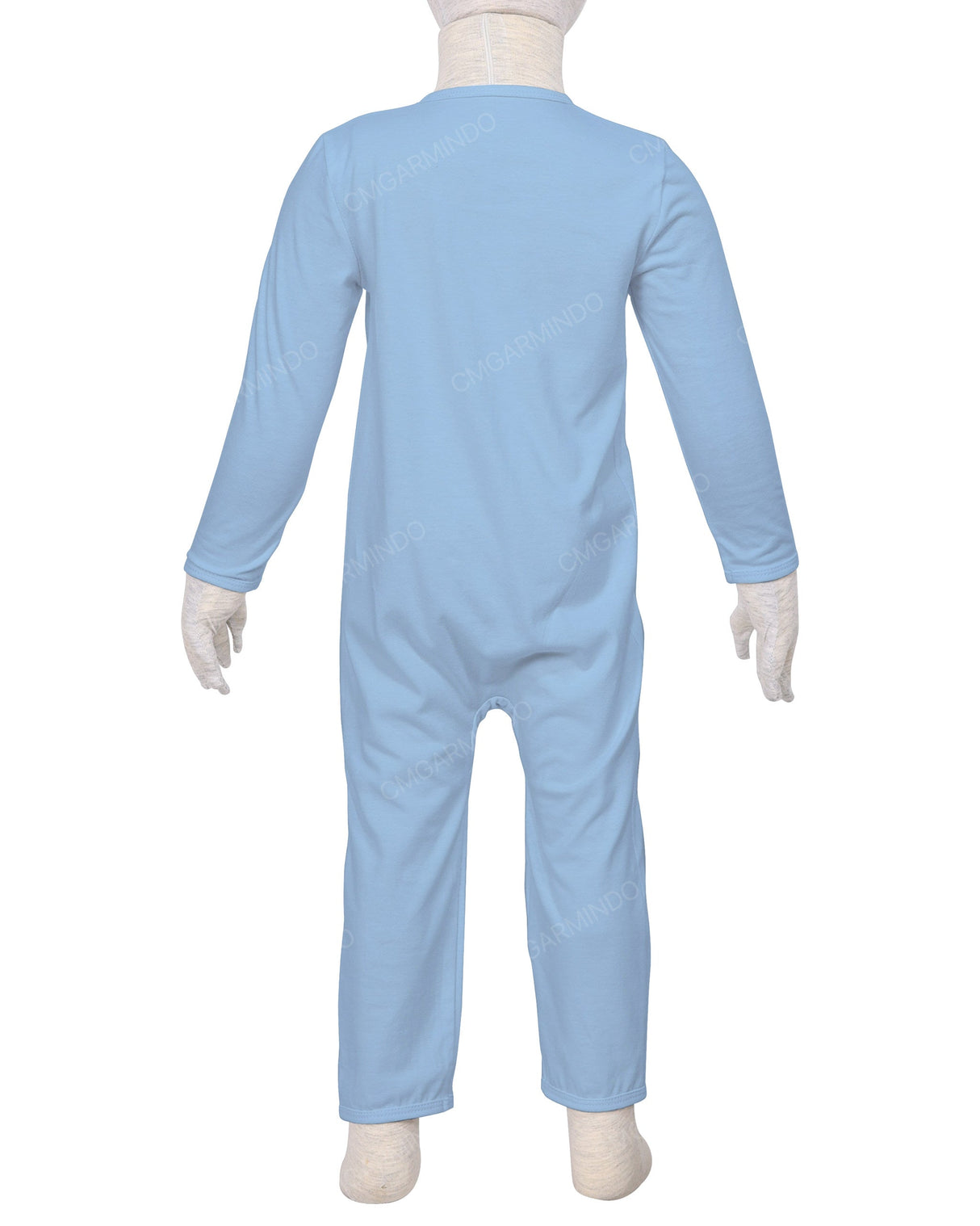 Long Sleeve Binding Zip-Up Pants Onesie
