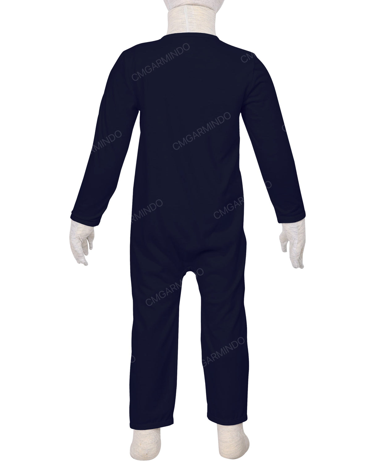Long Sleeve Binding Zip-Up Pants Onesie