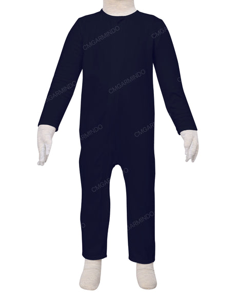 Long Sleeve Binding Zip-Up Pants Onesie