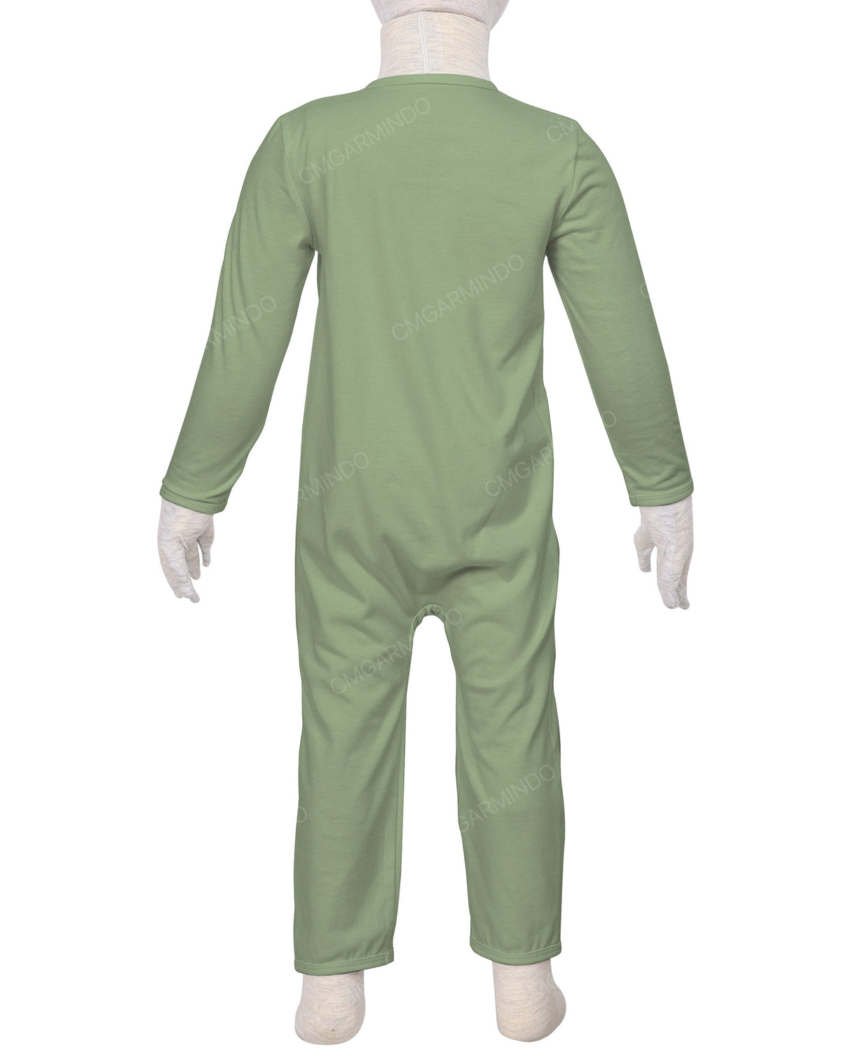 Long Sleeve Binding Zip-Up Pants Onesie