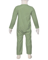 Long Sleeve Binding Zip-Up Pants Onesie