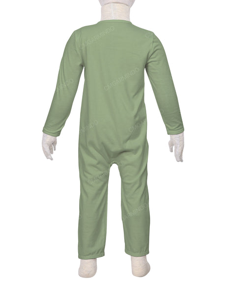 Long Sleeve Binding Zip-Up Pants Onesie