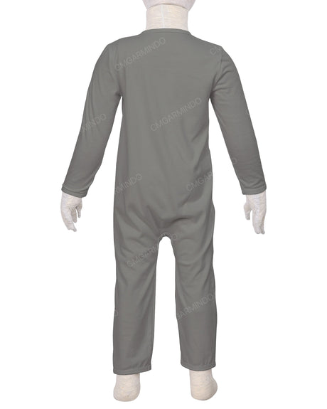 Long Sleeve Binding Zip-Up Pants Onesie