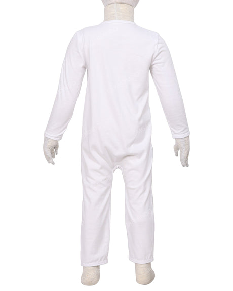 Long Sleeve Binding Zip-Up Pants Onesie