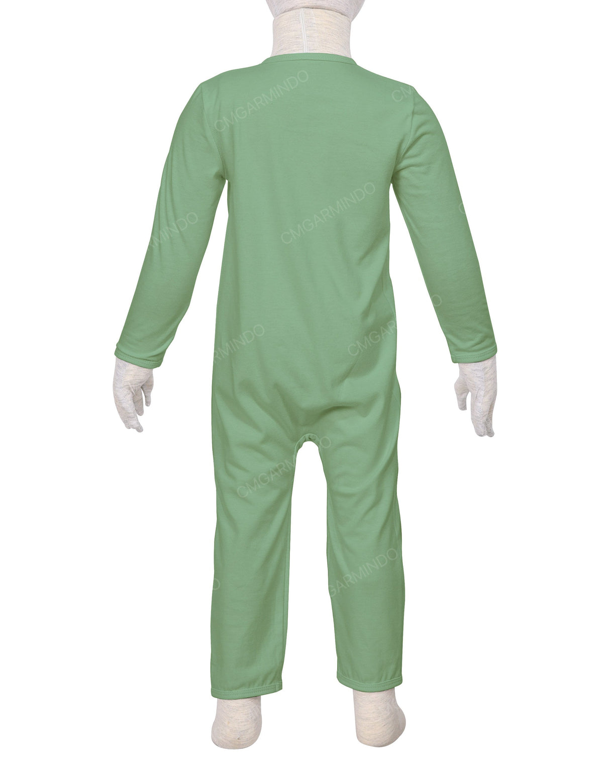 Long Sleeve Binding Zip-Up Pants Onesie