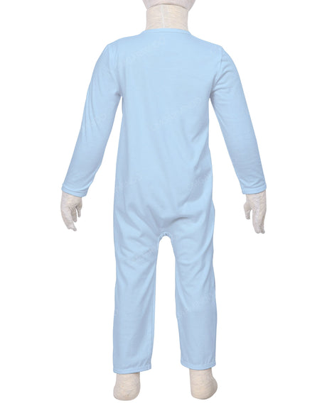 Long Sleeve Binding Zip-Up Pants Onesie