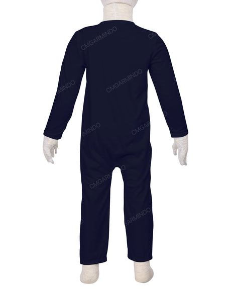 Long Sleeve Binding Zip-Up Pants Onesie