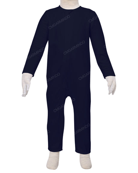 Long Sleeve Binding Zip-Up Pants Onesie
