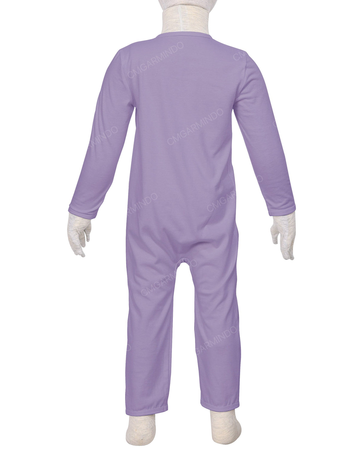 Long Sleeve Binding Zip-Up Pants Onesie
