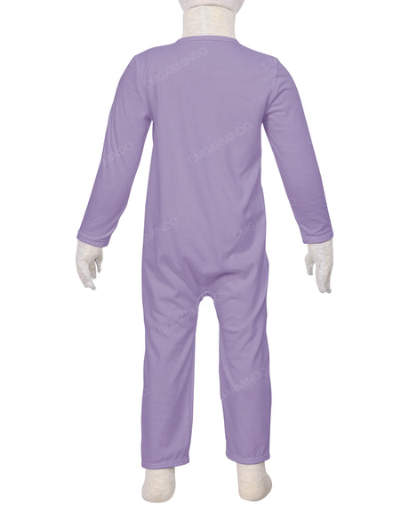 Long Sleeve Binding Zip-Up Pants Onesie