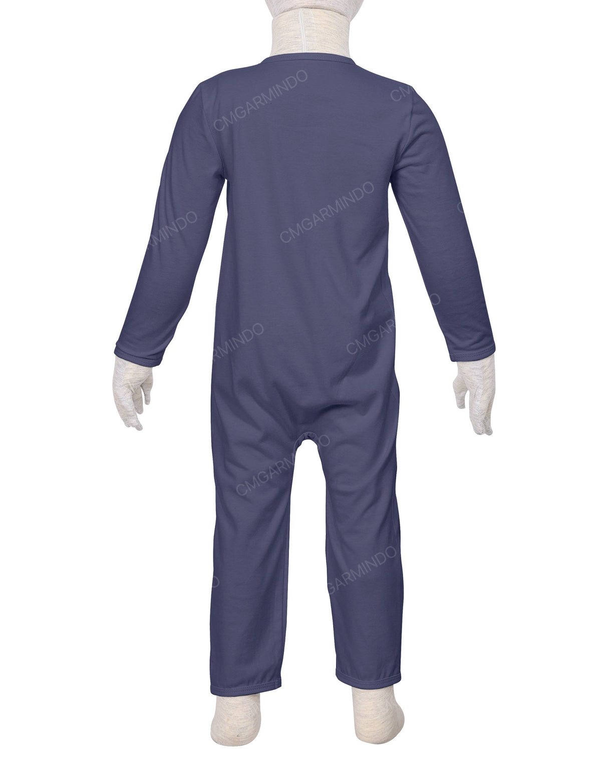 Long Sleeve Binding Zip-Up Pants Onesie