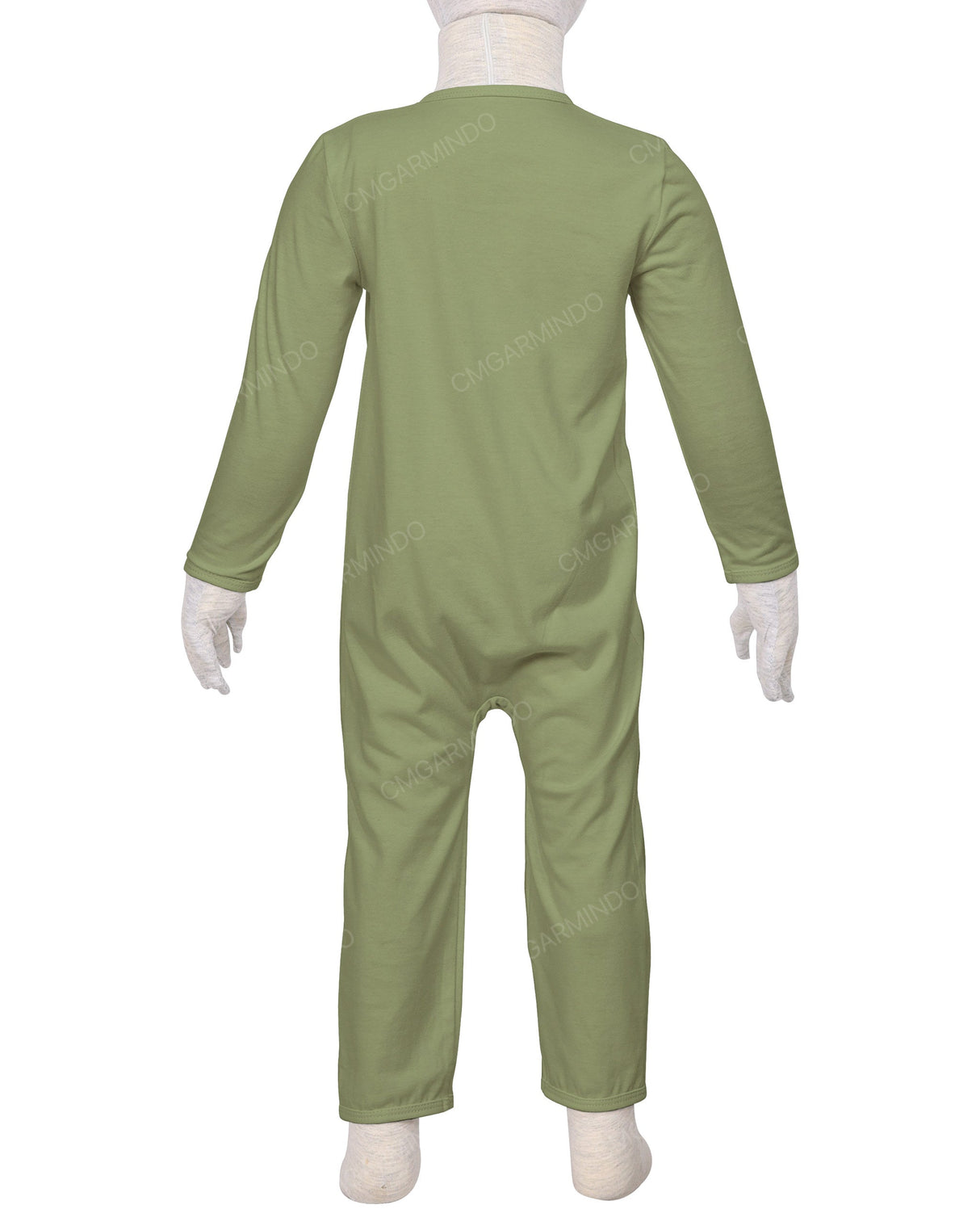 Long Sleeve Binding Zip-Up Pants Onesie